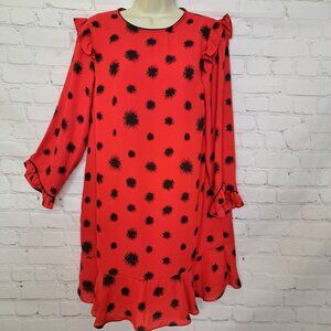Who What Wear Dandelior Print Midi Dress Size Small